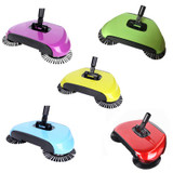 Cordless Floor Magic Broom Sweeper - Stainless Steel Hand Push Cleaner