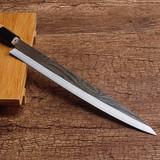 LDZ Hot Japanese 8-inch kitchen knife sashimi sushi Salmon knife Filleting Knives 5Cr15mov Damascus pattern steel cooking knife