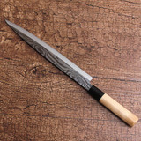 LDZ Hot Japanese 8-inch kitchen knife sashimi sushi Salmon knife Filleting Knives 5Cr15mov Damascus pattern steel cooking knife
