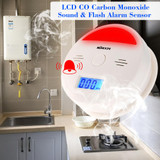 LCD Display CO Detector Carbon Monoxide Alarm Sensor Sound & Flash Warning Poisoning Smoke Gas Tester Monitor Detector
