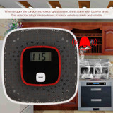 LCD Display Carbon Monoxide Detector CO Gas Alarm Sensor Poisoning CO Gas Tester Human Voice Warning Detector For Alarm System