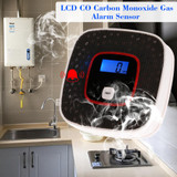 LCD Display Carbon Monoxide Detector CO Gas Alarm Sensor Poisoning CO Gas Tester Human Voice Warning Detector For Alarm System