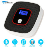 LCD Display Carbon Monoxide Detector CO Gas Alarm Sensor Poisoning CO Gas Tester Human Voice Warning Detector For Alarm System