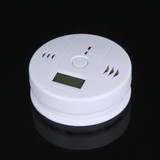 LCD CO Carbon Monoxide Poisoning Sensor Monitor Alarm Detector White