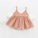 Lawadka Cotton Linen Baby Dress Spring Autumn Baby Girl Dresses Long Sleeve Princess Dress Casual Kids Pleated Dresses