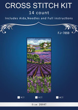 Lavender fields 2016 home Decor counted14ct white canvas similar DMC Cross Stitch kits14ct needlework Set DIY embroidery