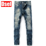DSEL brand Cotton straight fashion men jeans casual elegant European style is simple jeans men solid biker jeans free shipping
