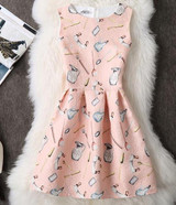 Drop Shipping Women Summer Dress 2017 Vintage Jacquard Printed Sexy Party Vestidos Ladies Bodycon Clothing Mini Dresses PDRSB2