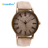 Drop Shippong Lady Hours Clock Reloje  Retro Vogue WristWatch Cowboy Leather Band Analog Quartz Watch