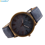 Drop Shippong Fashion Watch Female Ladies Retro Vogue WristWatch Cowboy Leather Band Analog Quartz Watch