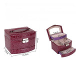 Drop Shipping 3 Layers Watch Jewelry Box Headwear Display Storage Necklace Bracelet Earring Boxes Headwear Organizer
