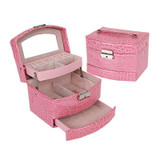 Drop Shipping 3 Layers Watch Jewelry Box Headwear Display Storage Necklace Bracelet Earring Boxes Headwear Organizer