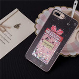 Drink bottle quicksand Case for iphone 7 7Plus Dynamic liquid glitter Case For iphone X 6 6s 8 8plus 6Plus girl style