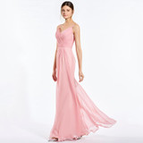 Dressv Pink Long Bridesmaid Dress Spaghetti Straps Sleeveless Sheath Pleats Custom Elegant Wedding Party Dress Bridesmaid Dress Dressv Pink Long Bridesmaid Dress Spaghetti Straps Sleeveless Sheath Pleats Custom Elegant Wedding Party Dress Bridesmaid Dress