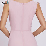 Dressv pink evening dress cheap a line sleeveless scoop neck sweep train wedding party formal appliques evening dresses Dressv pink evening dress cheap a line sleeveless scoop neck sweep train wedding party formal appliques evening dresses