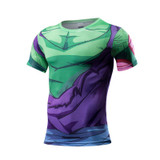 2017 Anime Dragon Ball Z Vegeta Super Saiyan Goku Piccolo 3D Slim T Shirt Men Costume Fitness Tee T-Shirt Long Sleeve Tights