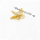 2017 Amazing Coming Gold Butterfly Hair Hair Accessories Clip Headband Hair Head Decoration Wedding Jewelry Free Shipping