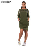 2017 5xl 6xl Letter Print New Women Dresses Large Size Winter Warm Dress Plus Size women Clothing Casual Elegant Blue vestidos