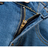 2017 3/4 Women's Skinny Jeans Summer Knee Length Blue Stretch Denim Trousers & Capris Women Plus Size Shorts Pencil Pants Female