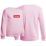 2017 100% Cotton 21 Savage Street Wear Woolcotton Suprem Hoodies Parody No Heart X Savage Hoodie Sweatshirt Men Women Hip Hop