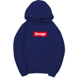 2017 100% Cotton 21 Savage Street Wear Woolcotton Suprem Hoodies Parody No Heart X Savage Hoodie Sweatshirt Men Women Hip Hop