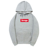 2017 100% Cotton 21 Savage Street Wear Woolcotton Suprem Hoodies Parody No Heart X Savage Hoodie Sweatshirt Men Women Hip Hop