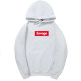 2017 100% Cotton 21 Savage Street Wear Woolcotton Suprem Hoodies Parody No Heart X Savage Hoodie Sweatshirt Men Women Hip Hop
