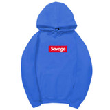 2017 100% Cotton 21 Savage Street Wear Woolcotton Suprem Hoodies Parody No Heart X Savage Hoodie Sweatshirt Men Women Hip Hop