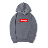 2017 100% Cotton 21 Savage Street Wear Woolcotton Hoodies Parody No Heart X Savage Hoodie Sweatshirt Men Women Hip Hop S-XXL
