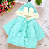2017 0-2 YRS Baby Girl Jackets Girls Outerwear White and Pink Coats Winter Kids Jacket Garment Lovely Bow Coat Baby Girl Clothes