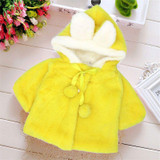 2017 0-2 YRS Baby Girl Jackets Girls Outerwear White and Pink Coats Winter Kids Jacket Garment Lovely Bow Coat Baby Girl Clothes