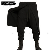 2017  Men's Harem Pants Casual Sweatpants for Men Jogger Pants Black  Dance Pants Street novelty