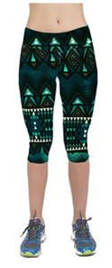 2016 Yomsong Floral Printing Capris Leggings Lady's  Casual Stretched Pants  Elastic Cropped Leggings RL156