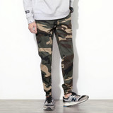 New design 2017 Fashion Drawstring Men Camouflage pants High quality Cotton Men jogger pants Leisure Pants Men Size M-5XL