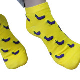 New cute fruit color love candy color cotton sock summer autumn style women's girls socks cotton women's thin sock slippers