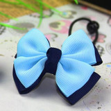New Cute Children Headdress Girls Tie Hair Ropes Headwear Bowknot Baby Hair Accessories Ponytail Holder Elastic Hair Bands