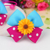 New Cute Children Headdress Girls Tie Hair Ropes Headwear Bowknot Baby Hair Accessories Ponytail Holder Elastic Hair Bands