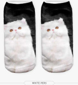New Cute Cat Pattern Women Socks 3D Printed Unisex Cute Low Cut Ankle Socks Multiple Colors Harajuku Style Cat Socks