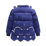 New Cute Baby Girls Jackets Cat Printing Bow Autumn Winter Jacket Kids Warm Hooded Children Outerwear Coat Girls Clothes SSA57 New Cute Baby Girls Jackets Cat Printing Bow Autumn Winter Jacket Kids Warm Hooded Children Outerwear Coat Girls Clothes SSA57