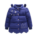 New Cute Baby Girls Jackets Cat Printing Bow Autumn Winter Jacket Kids Warm Hooded Children Outerwear Coat Girls Clothes SSA57 New Cute Baby Girls Jackets Cat Printing Bow Autumn Winter Jacket Kids Warm Hooded Children Outerwear Coat Girls Clothes SSA57