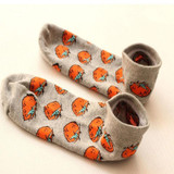 New Cute 11 fruit color love candy color cotton sock summer style women's socks women's thin sock slippers ws85 1pair=2pcs