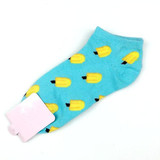New Cute 11 fruit color love candy color cotton sock summer style women's socks women's thin sock slippers ws85 1pair=2pcs