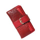 New Crocodile Leather Purses Women Wallets Luxury Hasp Long Retro Zipper Woman Purse Female Wallet Cell Phone Clutch Card Holder