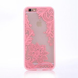 New Creative Transparent Lace Flower Phone Case For iPhone X/5s/6/6s/6 Plus/7/7 Plus/8/8 Plus