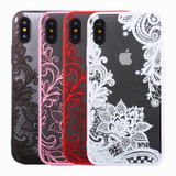 New Creative Transparent Lace Flower Phone Case For iPhone X/5s/6/6s/6 Plus/7/7 Plus/8/8 Plus New Creative Transparent Lace Flower Phone Case For iPhone X/5s/6/6s/6 Plus/7/7 Plus/8/8 Plus