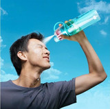 New Creative Spray Water Bottle Portable Atomizing Bottles Outdoor Sports Gym Drinking Drinkware Bottles Shaker 400ML 600ML