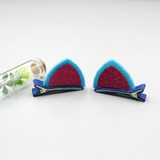 New Creative Girls Hair Clips Lovely Cat Ear Hairpins Kids Barrettes Hairpins Ornaments Children Hair Accessories Barrette