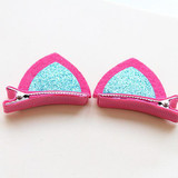 New Creative Girls Hair Clips Lovely Cat Ear Hairpins Kids Barrettes Hairpins Ornaments Children Hair Accessories Barrette