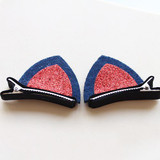New Creative Girls Hair Clips Lovely Cat Ear Hairpins Kids Barrettes Hairpins Ornaments Children Hair Accessories Barrette