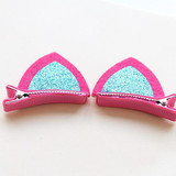 New Creative Girls Hair Clips Lovely Cat Ear Hairpins Kids Barrettes Hairpins Ornaments Children Hair Accessories Barrette